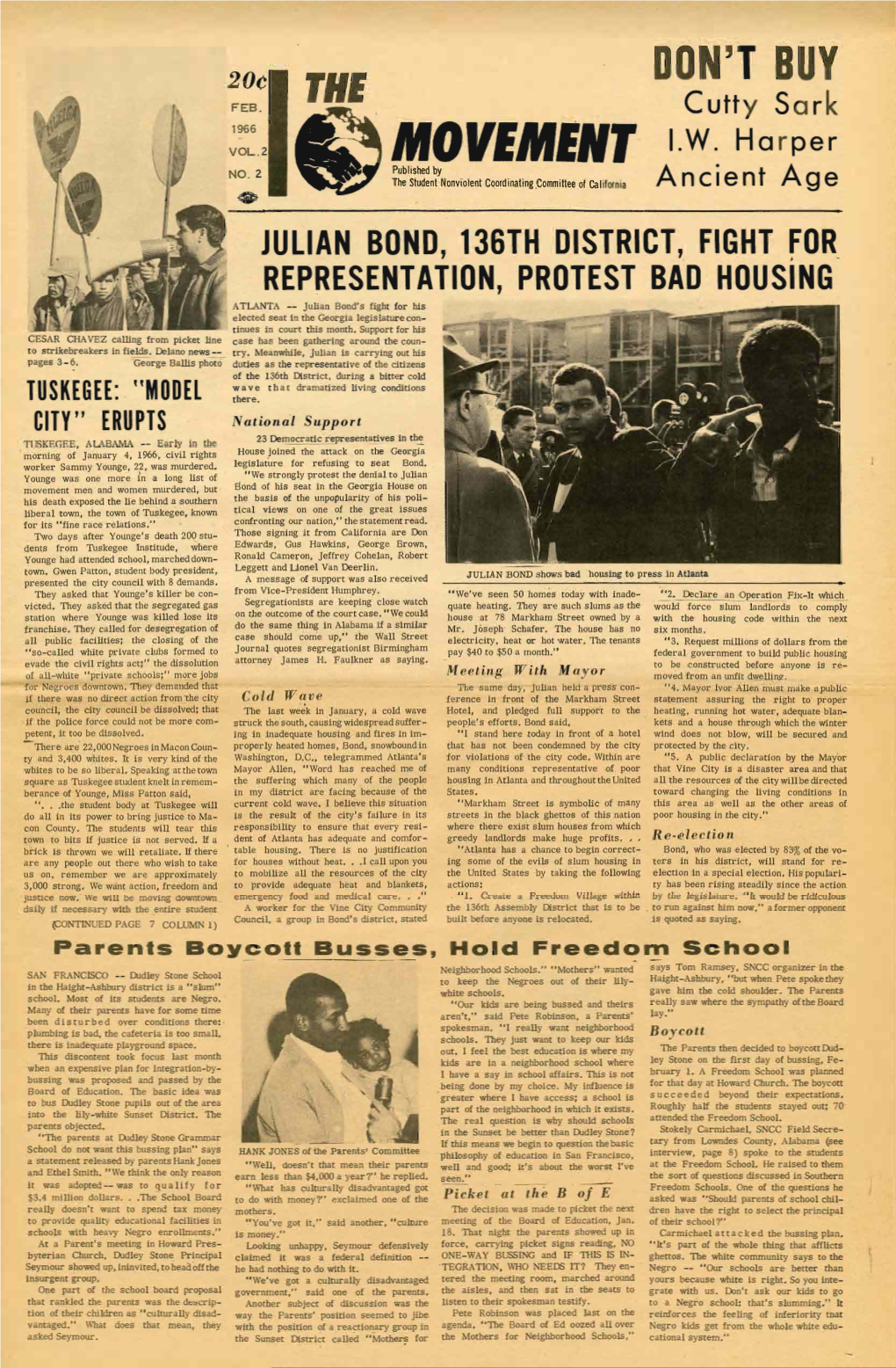 The Movement, February 1966. Vol. 2 No. 2