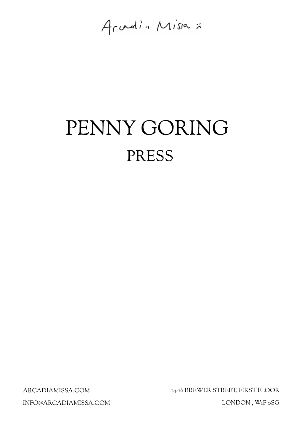 Penny Goring Press