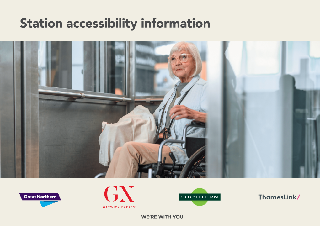 Station Accessibility Information Accessibility Information August 2021