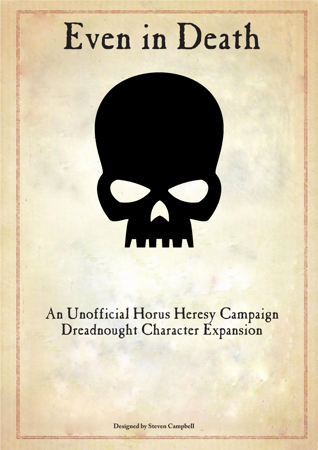 An Unofficial Horus Heresy Campaign Dreadnought Character Expansion