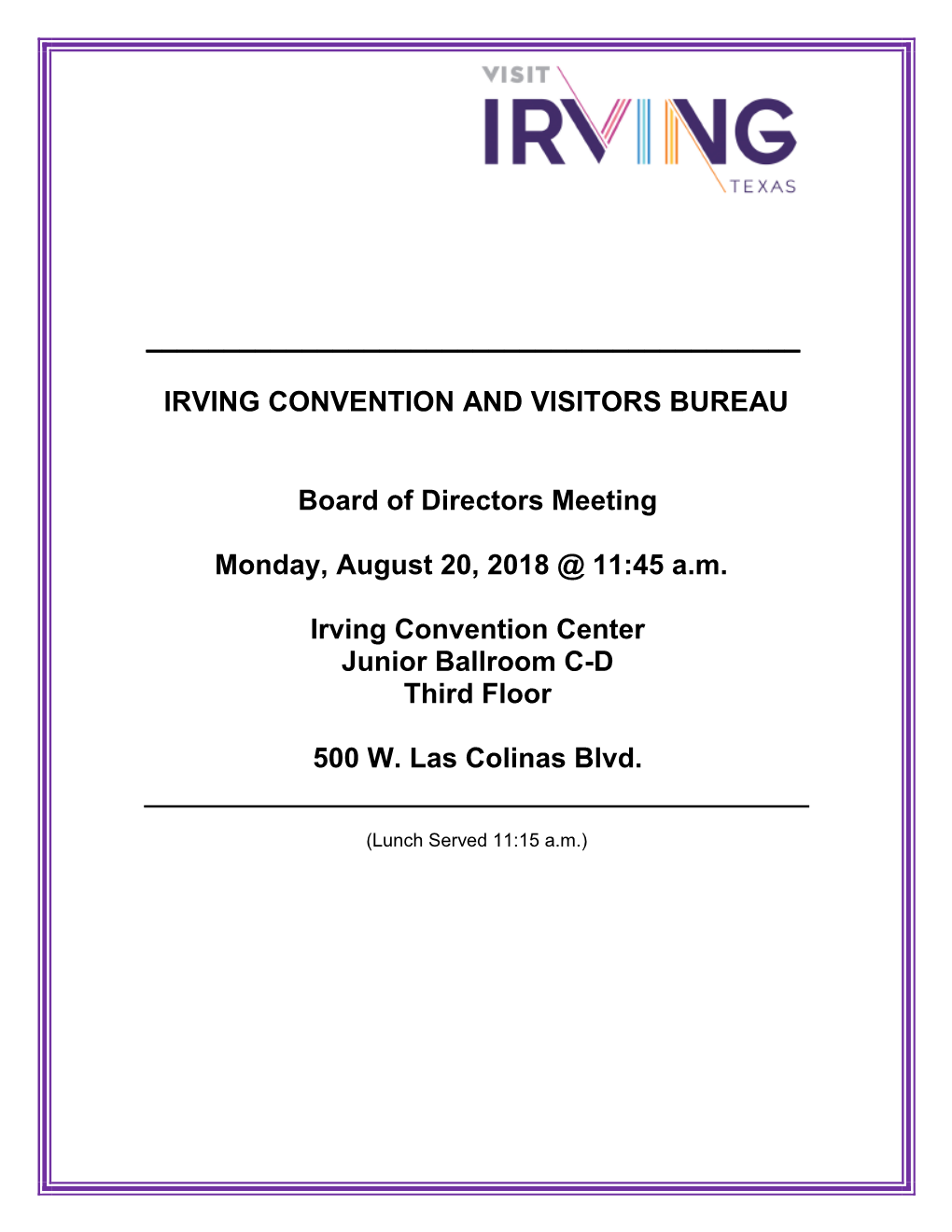 Irving Convention and Visitors Bureau