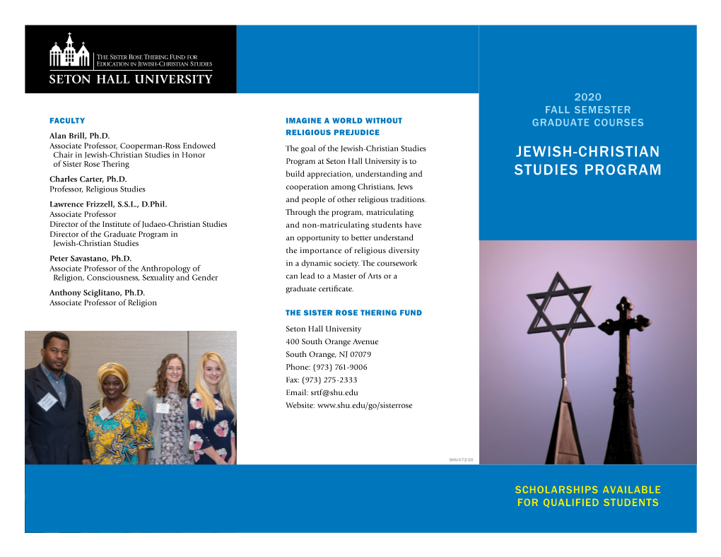 Jewish-Christian Studies Program