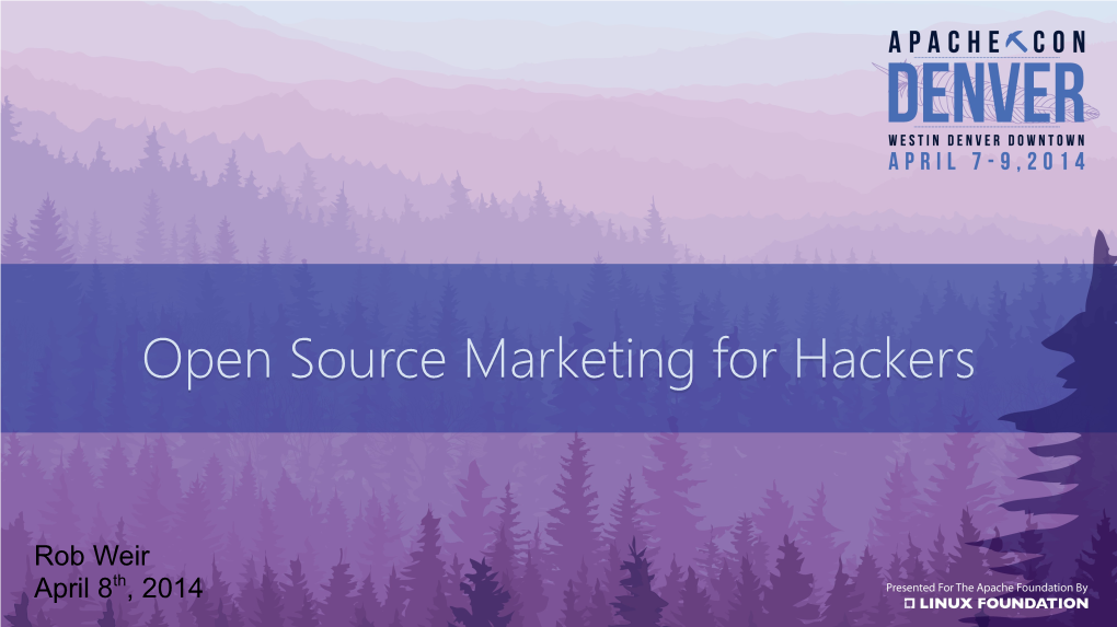 Open Source Marketing for Hackers