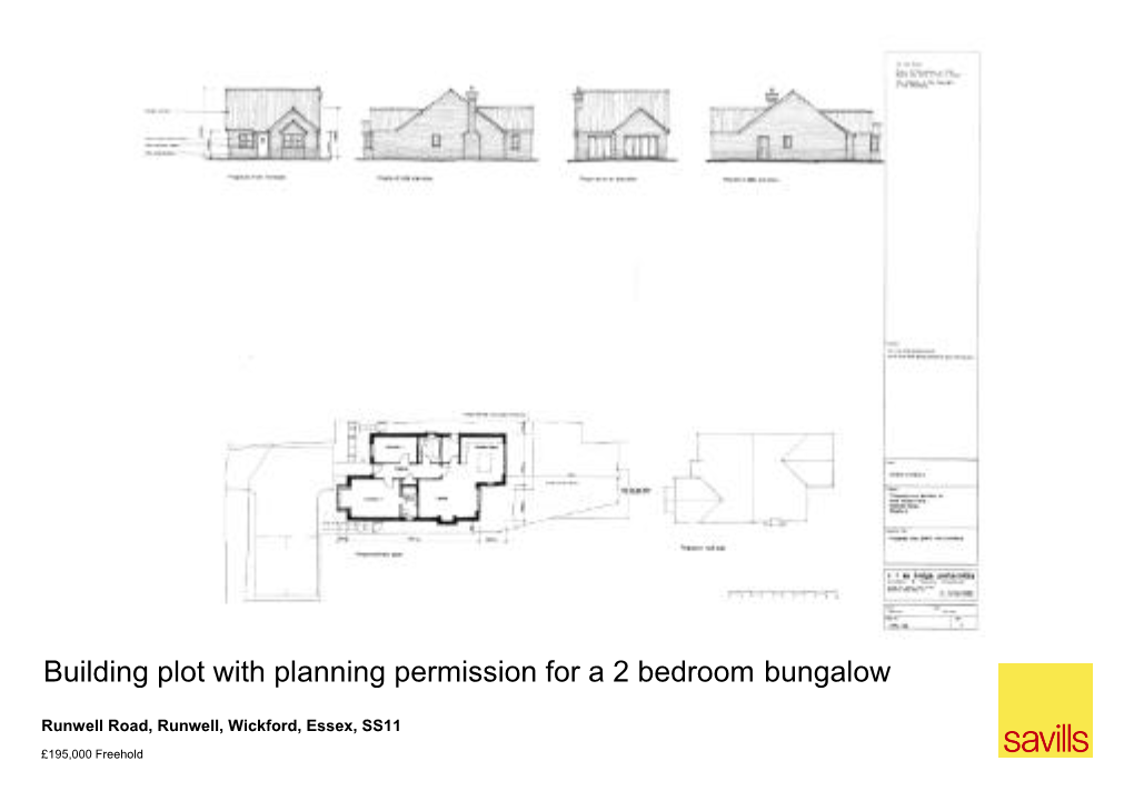 Building Plot with Planning Permission for a 2 Bedroom Bungalow