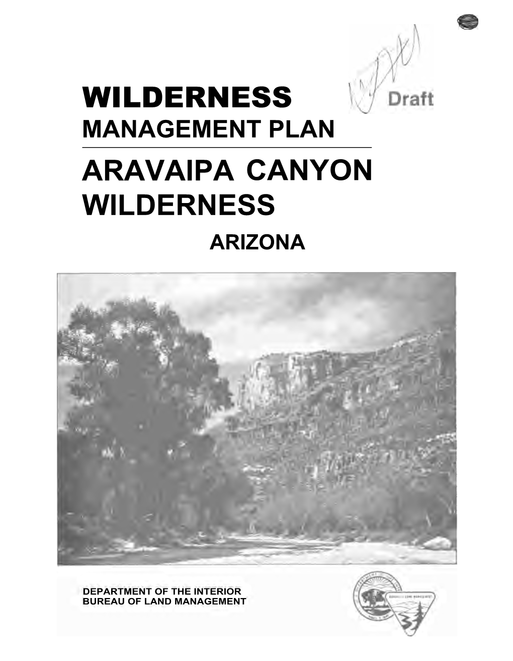 Management Plan Aravaipa Canyon Wilderness Arizona