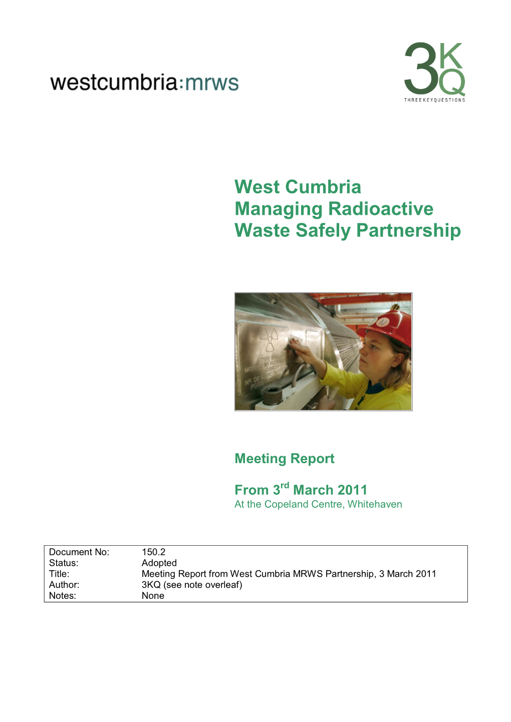West Cumbria Managing Radioactive Waste Safely Partnership