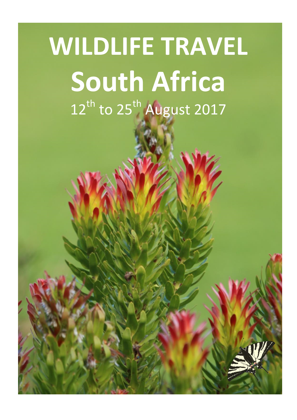 Wildlife Travel South Africa 2017