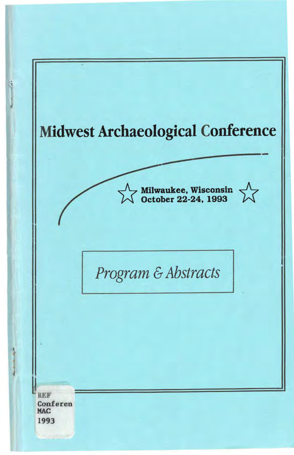 1993 Midwest Archaeological Conference Program