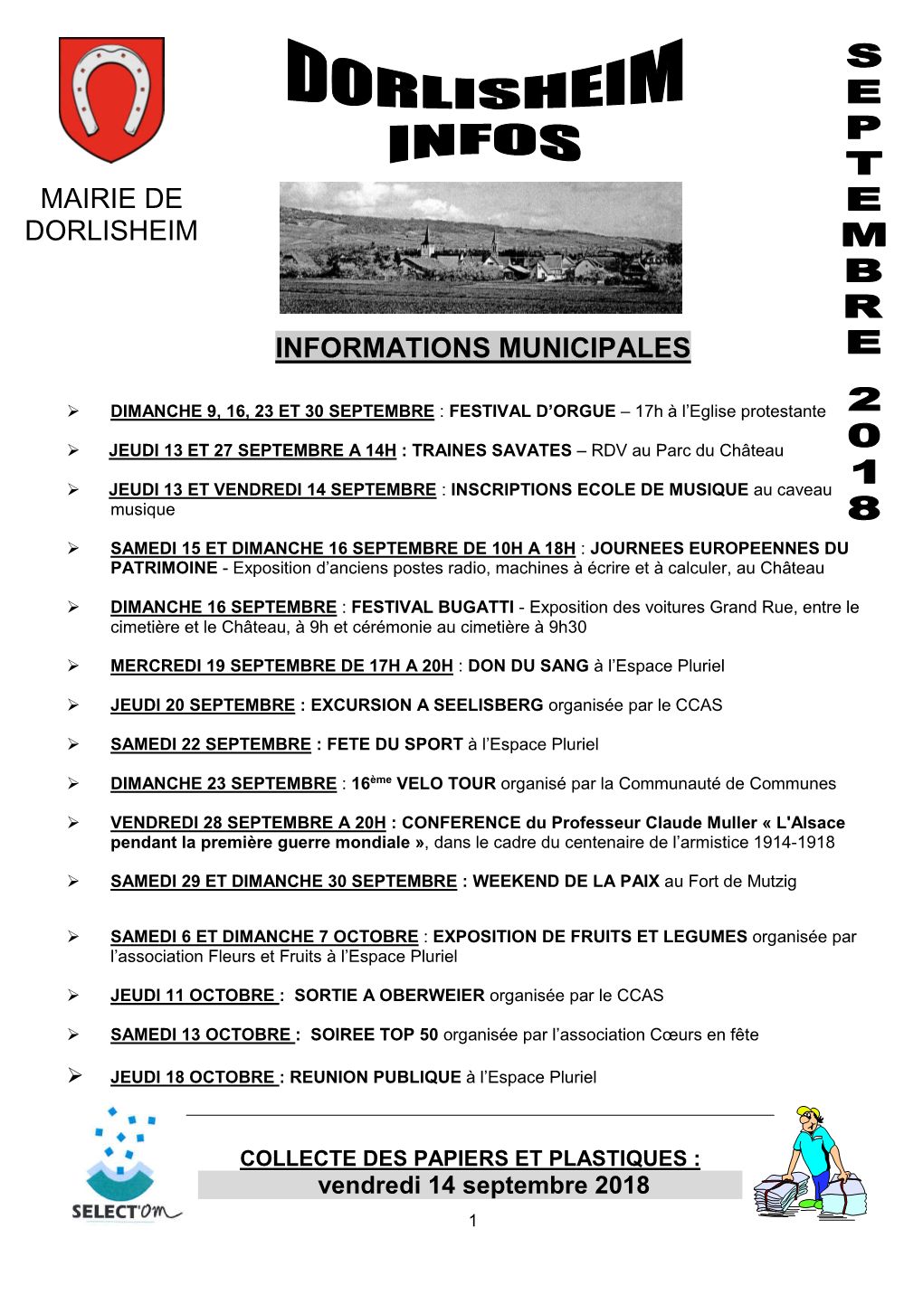Mairie De Dorlisheim Informations Municipales