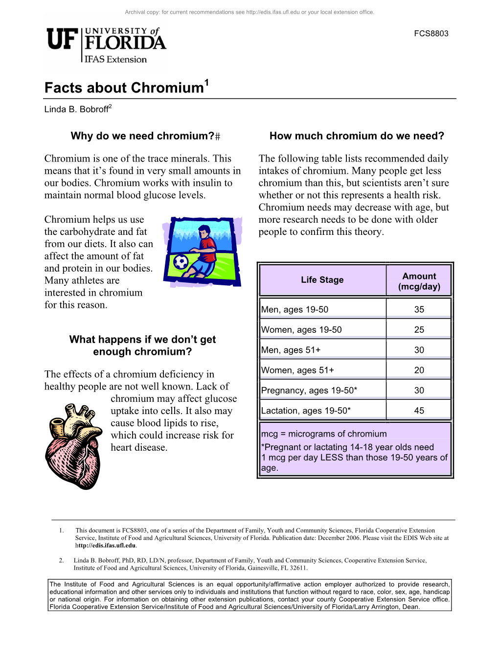 Facts About Chromium1