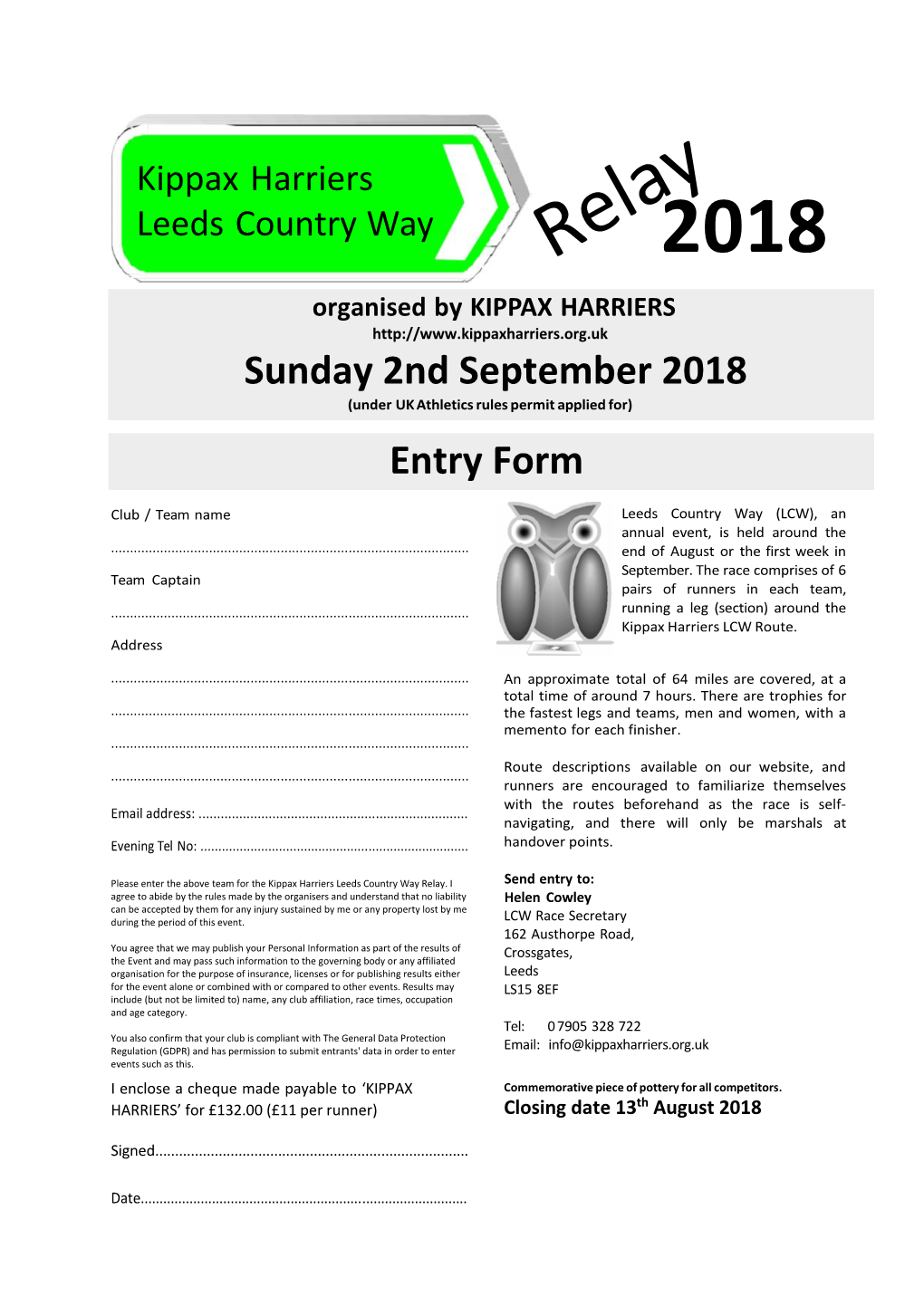 2018 Leeds Country Way