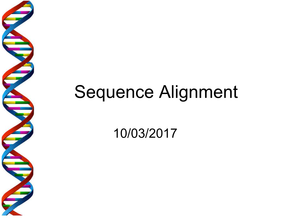 Sequence Alignment