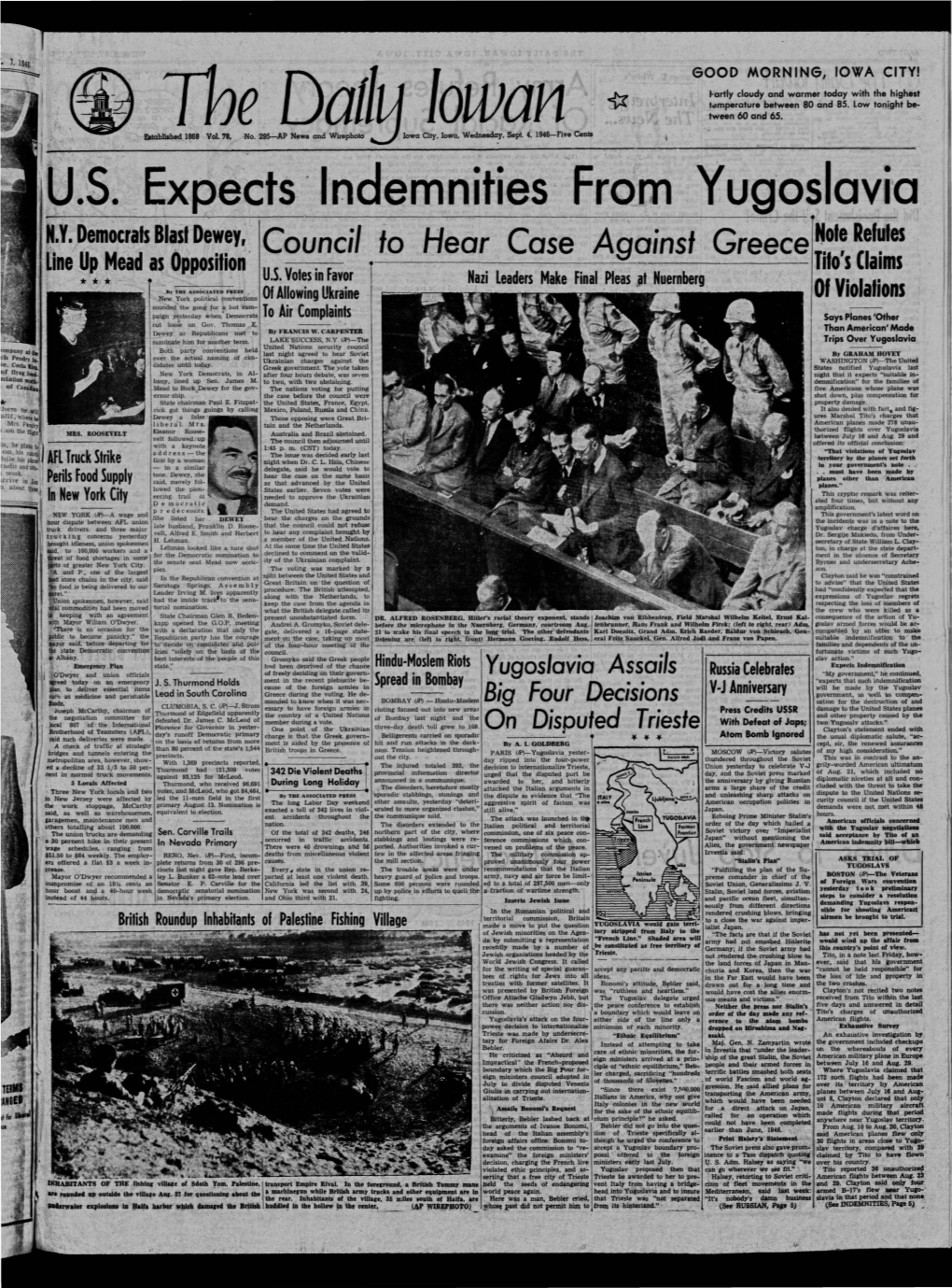 Daily Iowan (Iowa City, Iowa), 1946-09-04