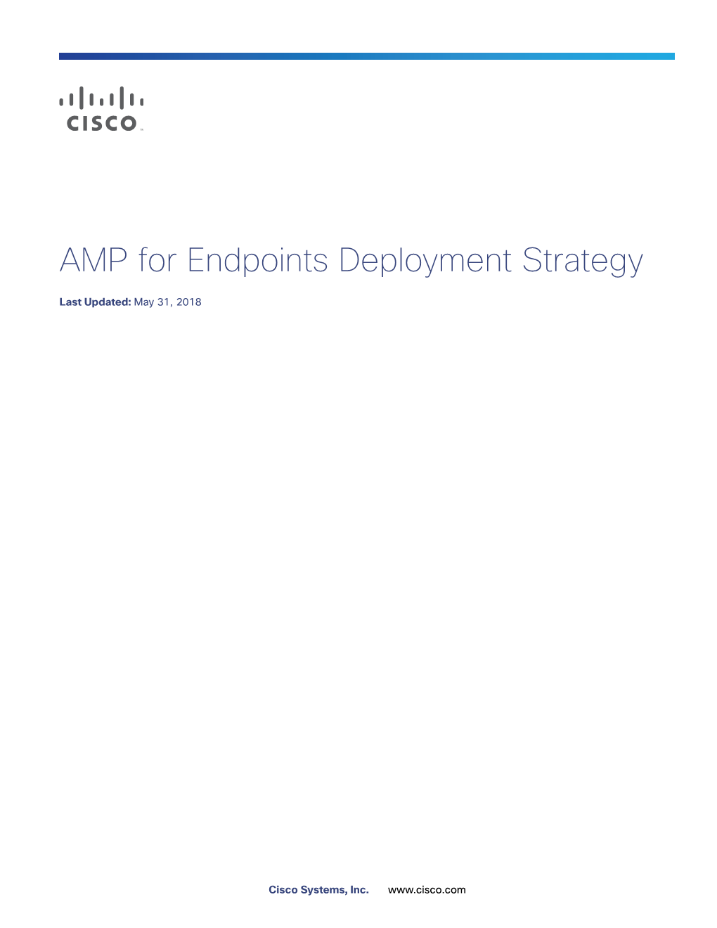 AMP for Endpoints Deployment Strategy.Book