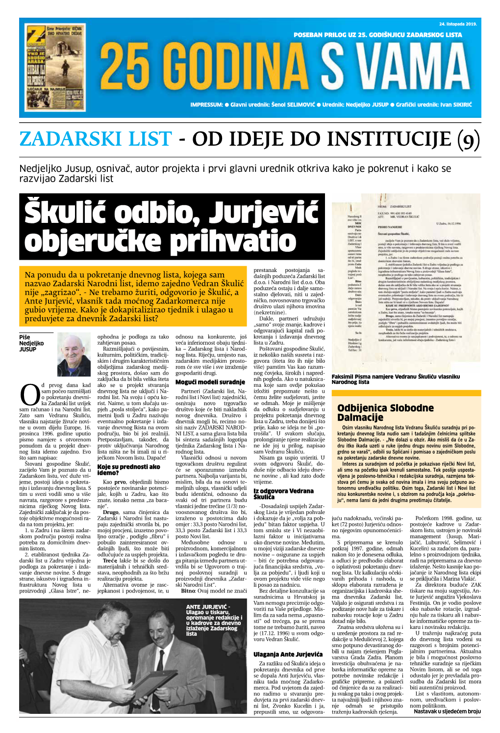 Zadarski List ������ �������� ������� ����� ����� ������� ������ Š����Ć D.O.O