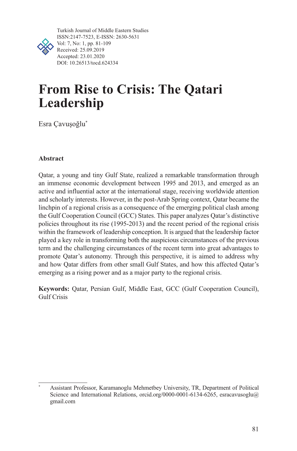 The Qatari Leadership