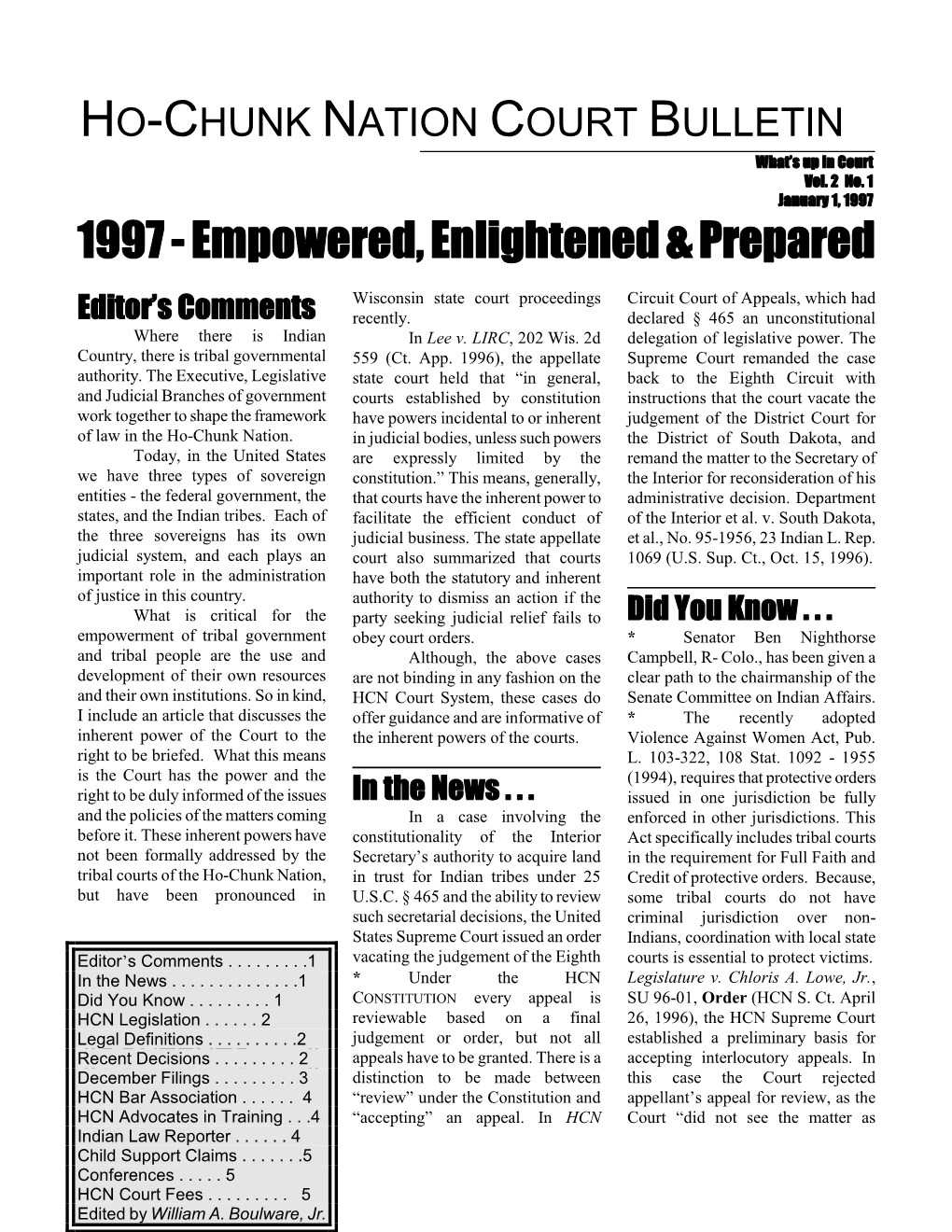 1997 1997 - Empowered, Enlightened & Prepared