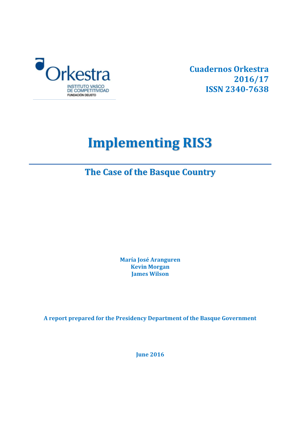 Implementing RIS3