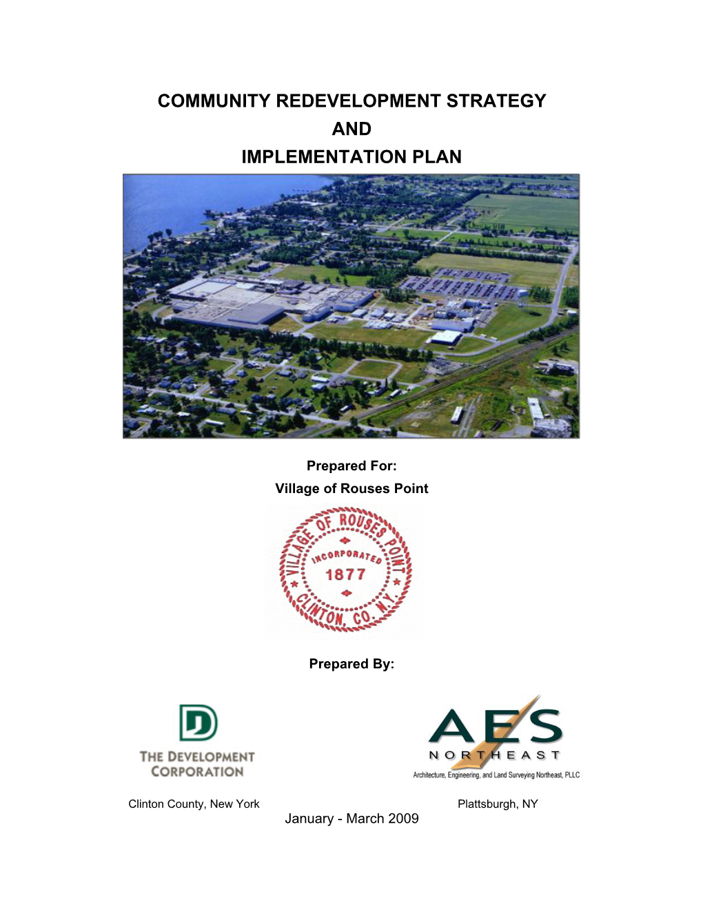 Community Redevelopment Strategy and Implementation Plan