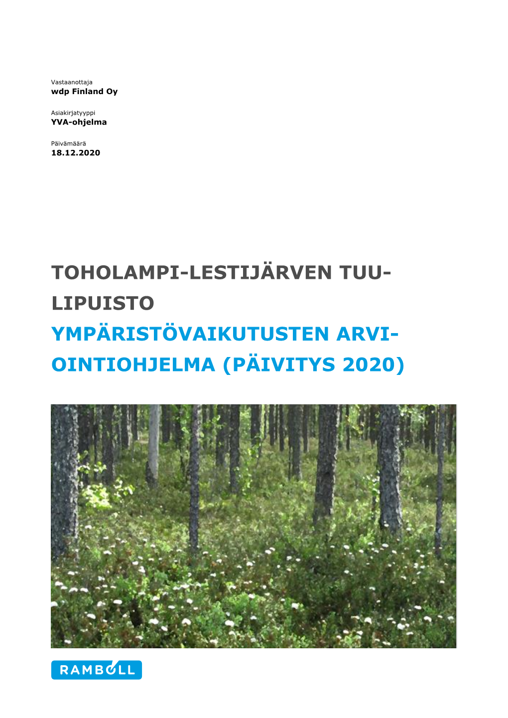 Toholampi-Lestijärven Tuulipuiston YVA-Ohjelma.Pdf