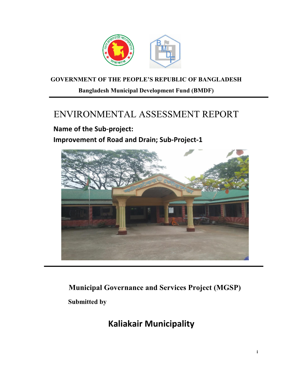 ENVIRONMENTAL ASSESSMENT REPORT Kaliakair Municipality