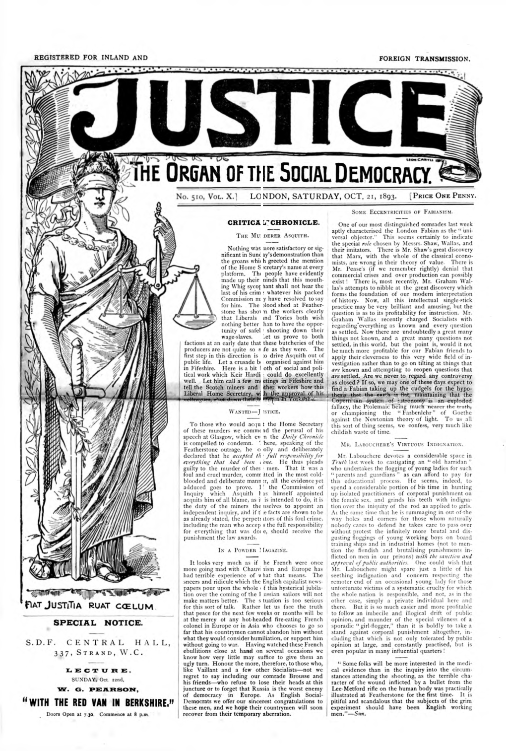 Organ Ofthe Socialdemocracy