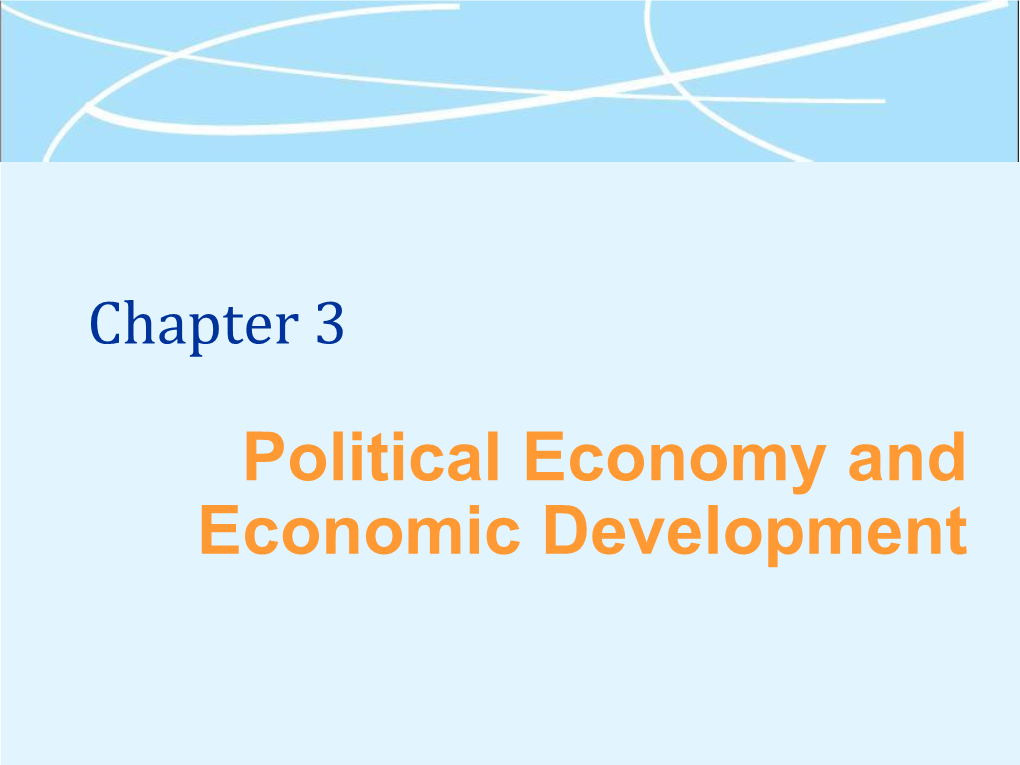 Political Economy and Economic Development