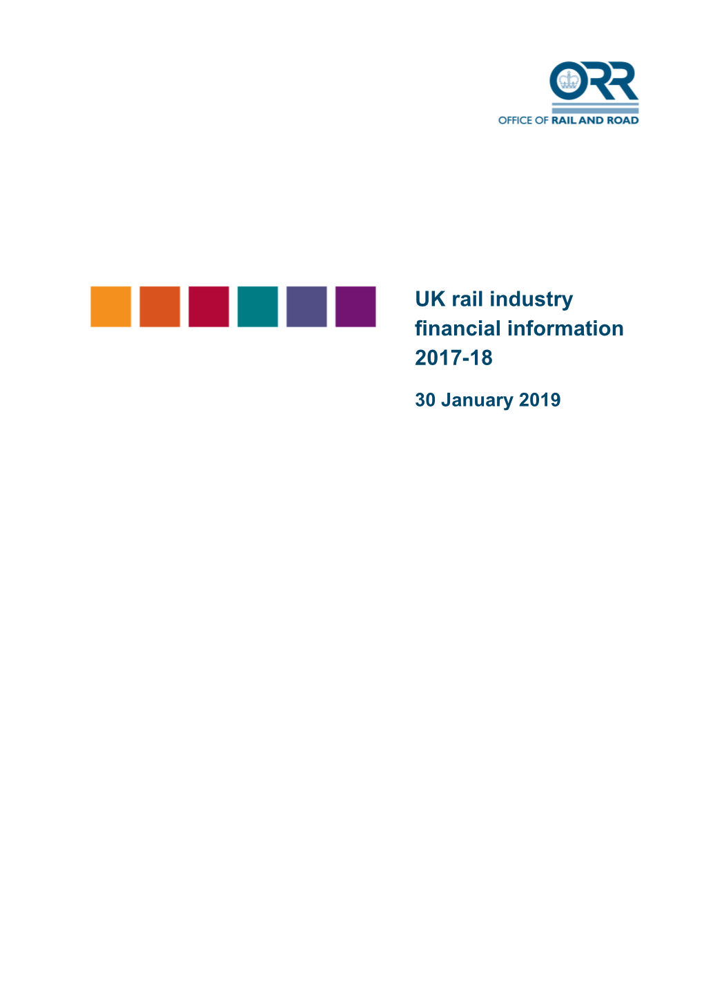 UK Rail Industry Financial Information 2017-18