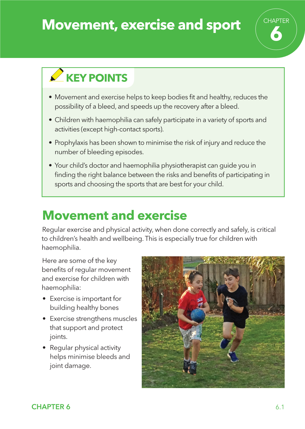 Movement, Exercise and Sport CHAPTER 6