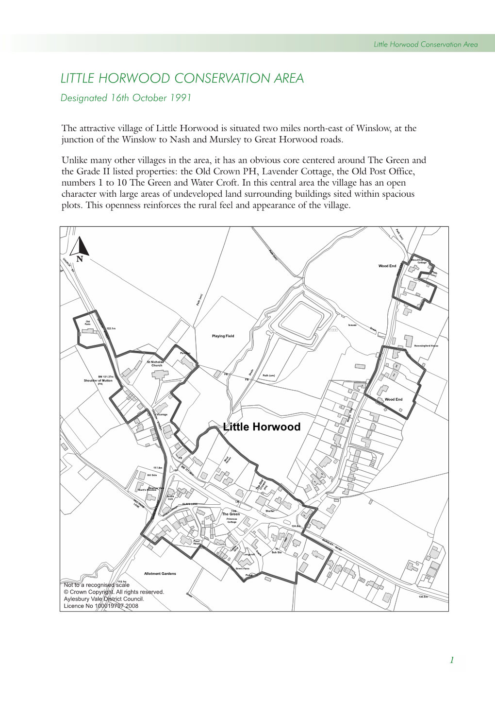 Little Horwood CA:Layout 1.Qxd