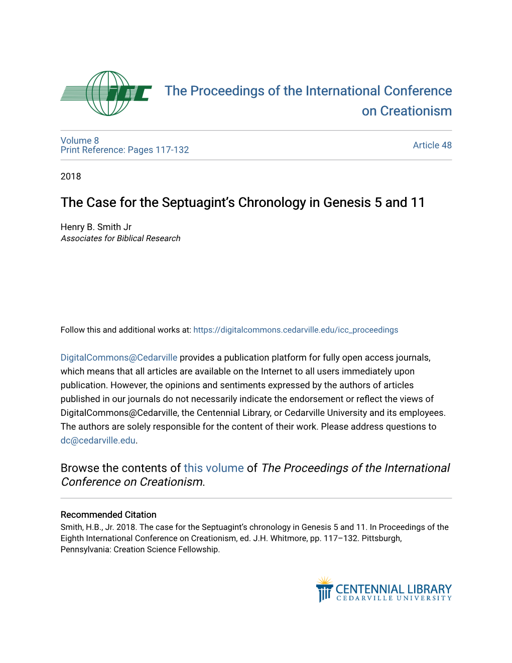 The Case for the Septuagint's Chronology in Genesis 5 and 11