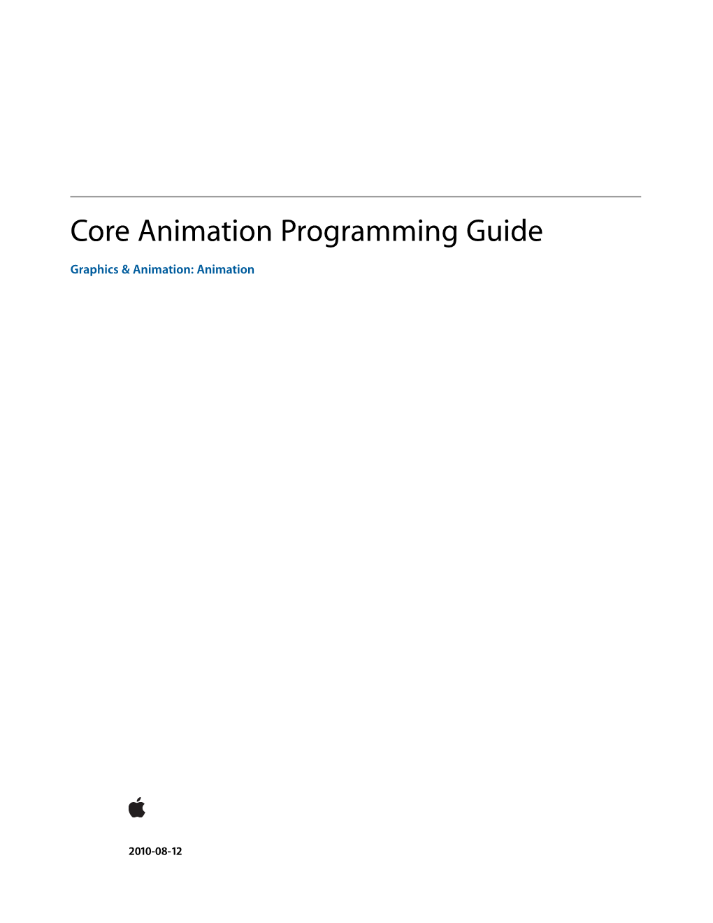 Core Animation Programming Guide