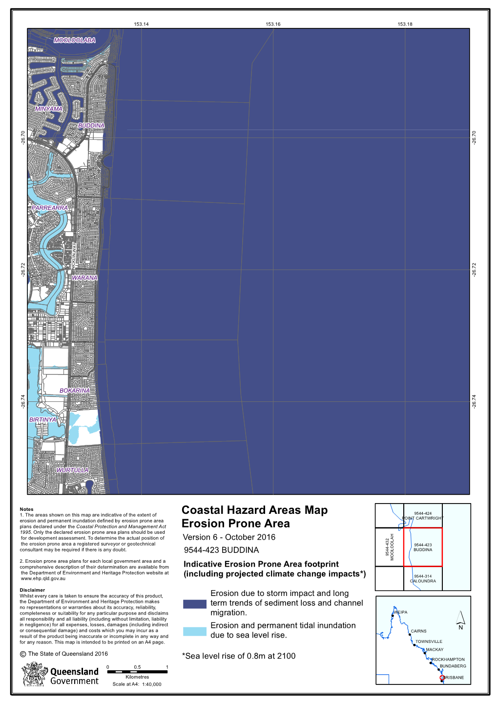 Coastal Hazard Areas Map Erosion Prone Area