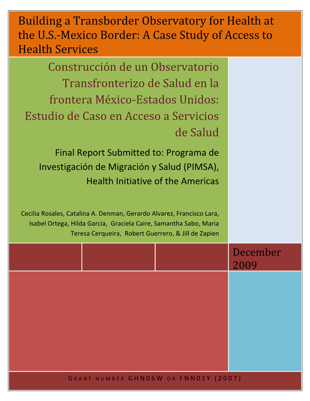 “Building a Transborder Observatory for Health at the U.S.-Mexico Border