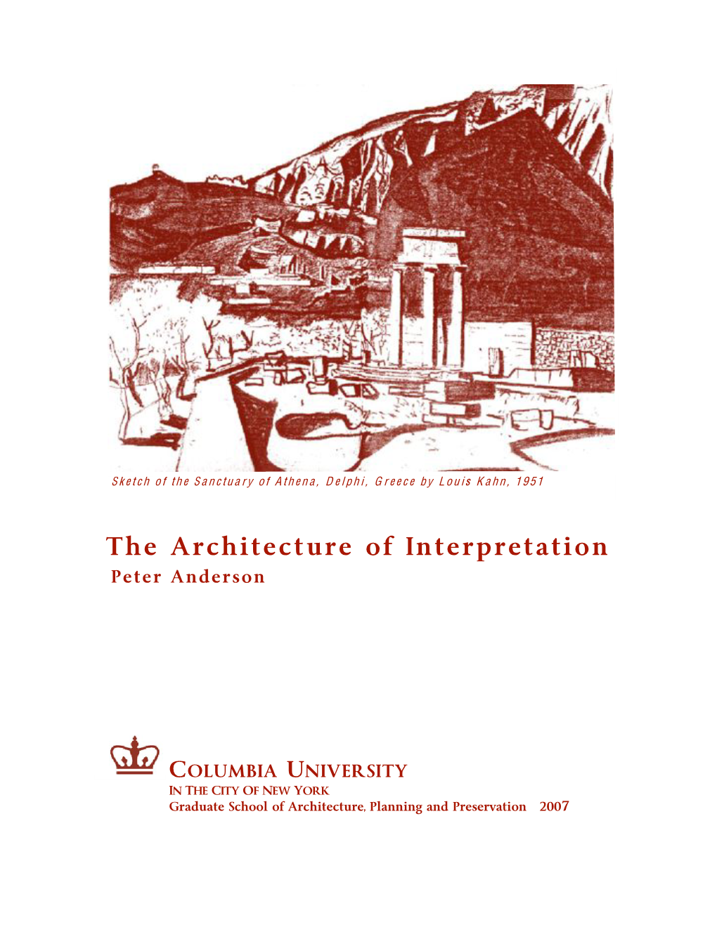 Anderson, Peter. “The Architecture of Interpretation.”