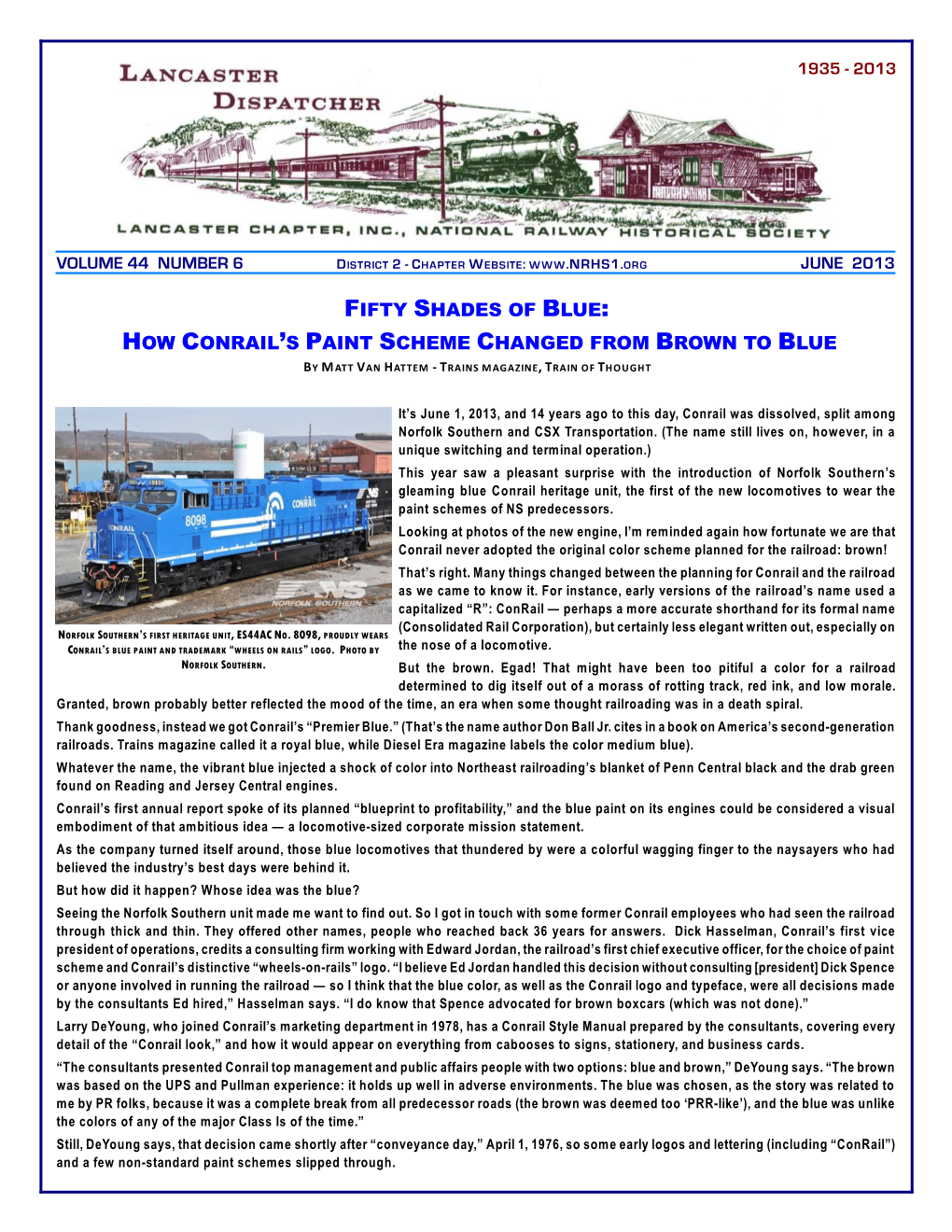 How Conrail's Paint Scheme Changed from Brown to Blue