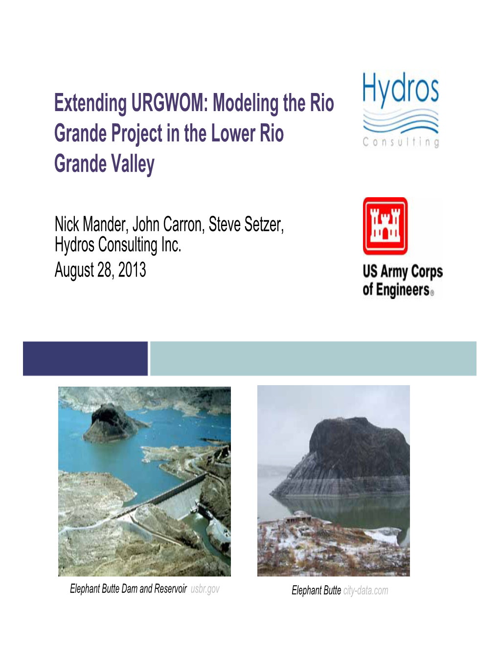 Modeling the Rio Grande Project in the Lower Rio Grande Valley