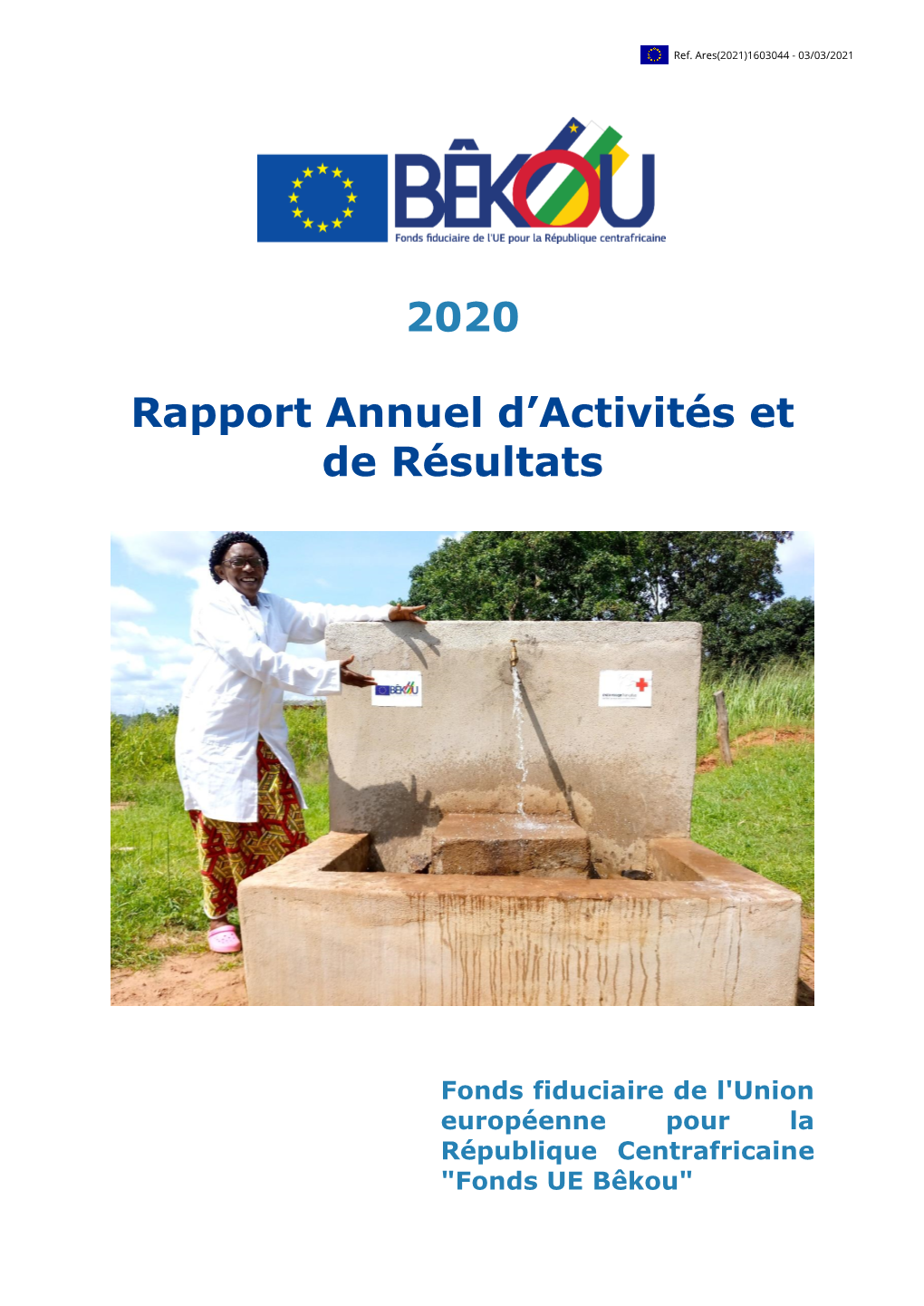 Rapport Annuel D'activités Et De Résultats