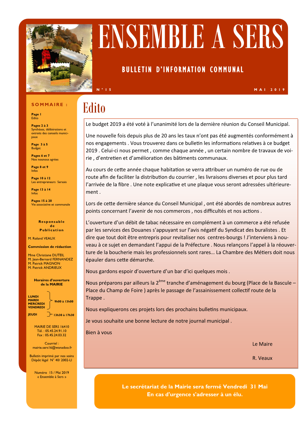 Bulletin D'information Communal