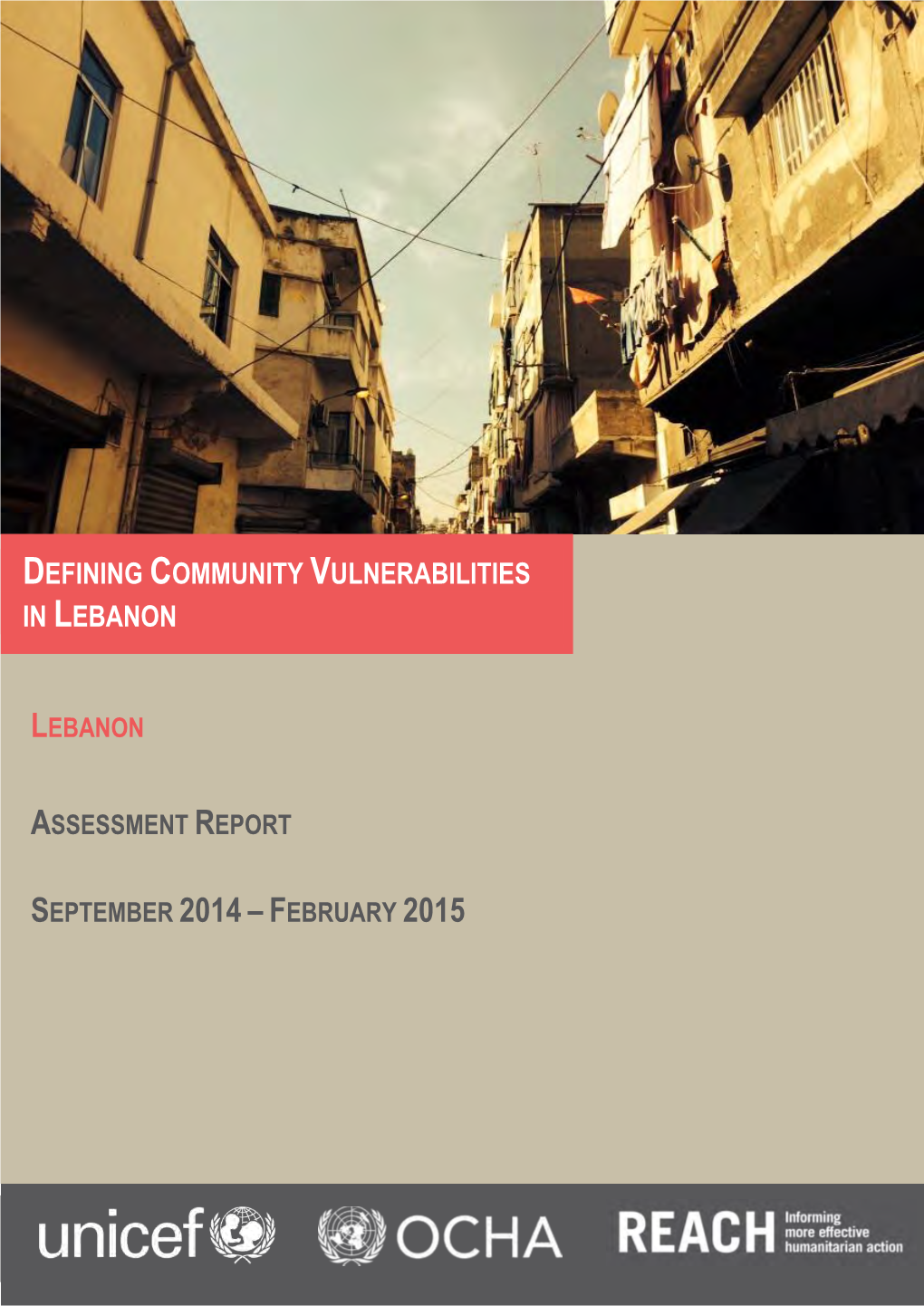 Defining Community Vulnerabilities in Lebanon