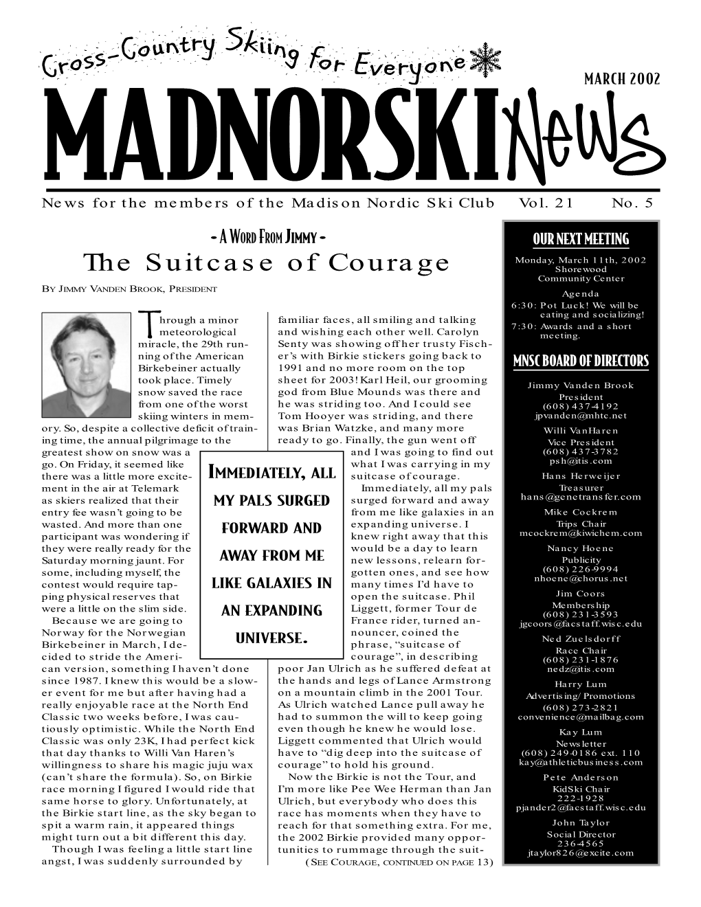 Madnorskinews, March 2002