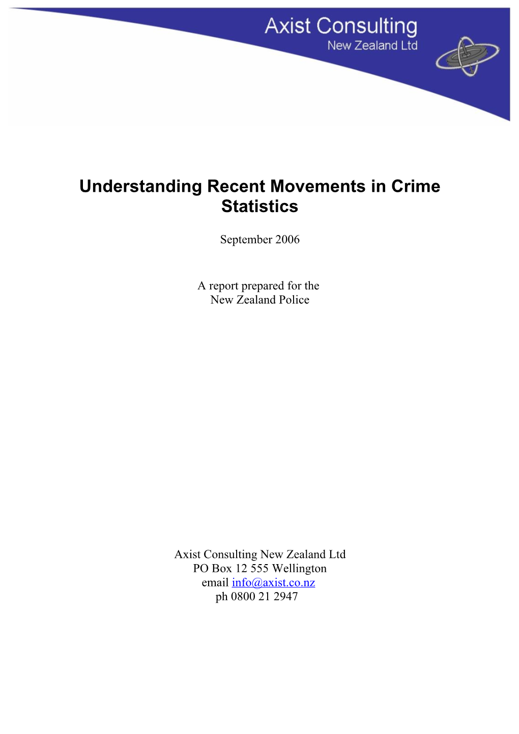 Understanding Crime Statistics Movement