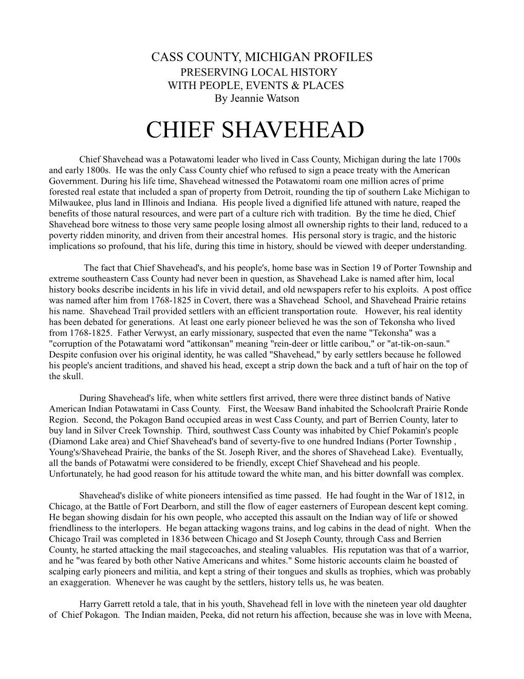 Chief Shavehead