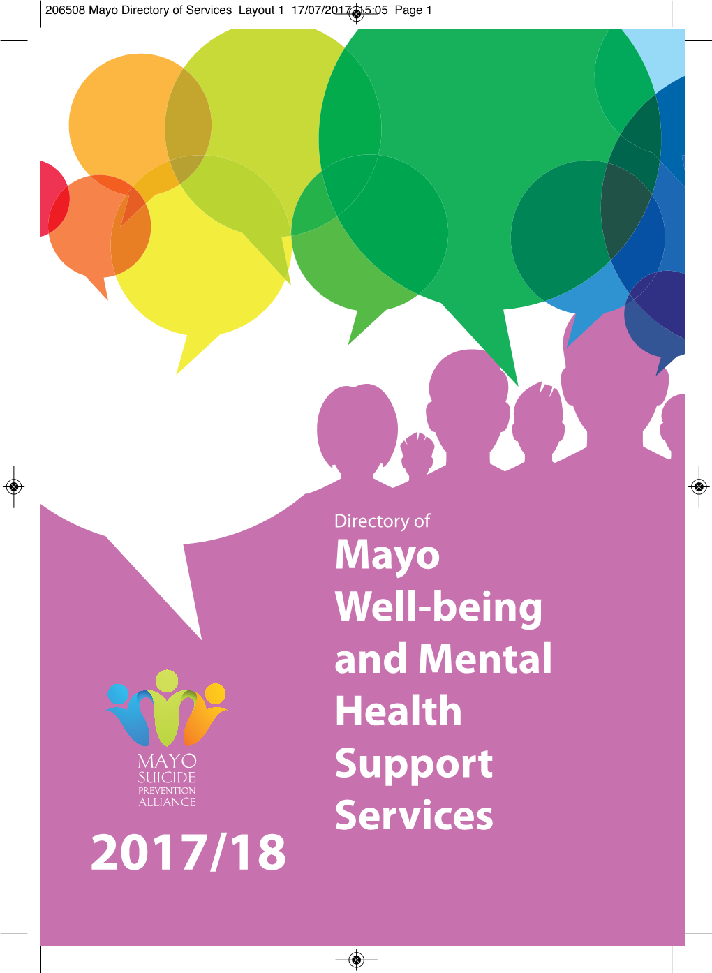 Mayo Well-Being and Mental Health Support Services 2017/18 206508 Mayo Directory of Services Layout 1 17/07/2017 15:05 Page 2