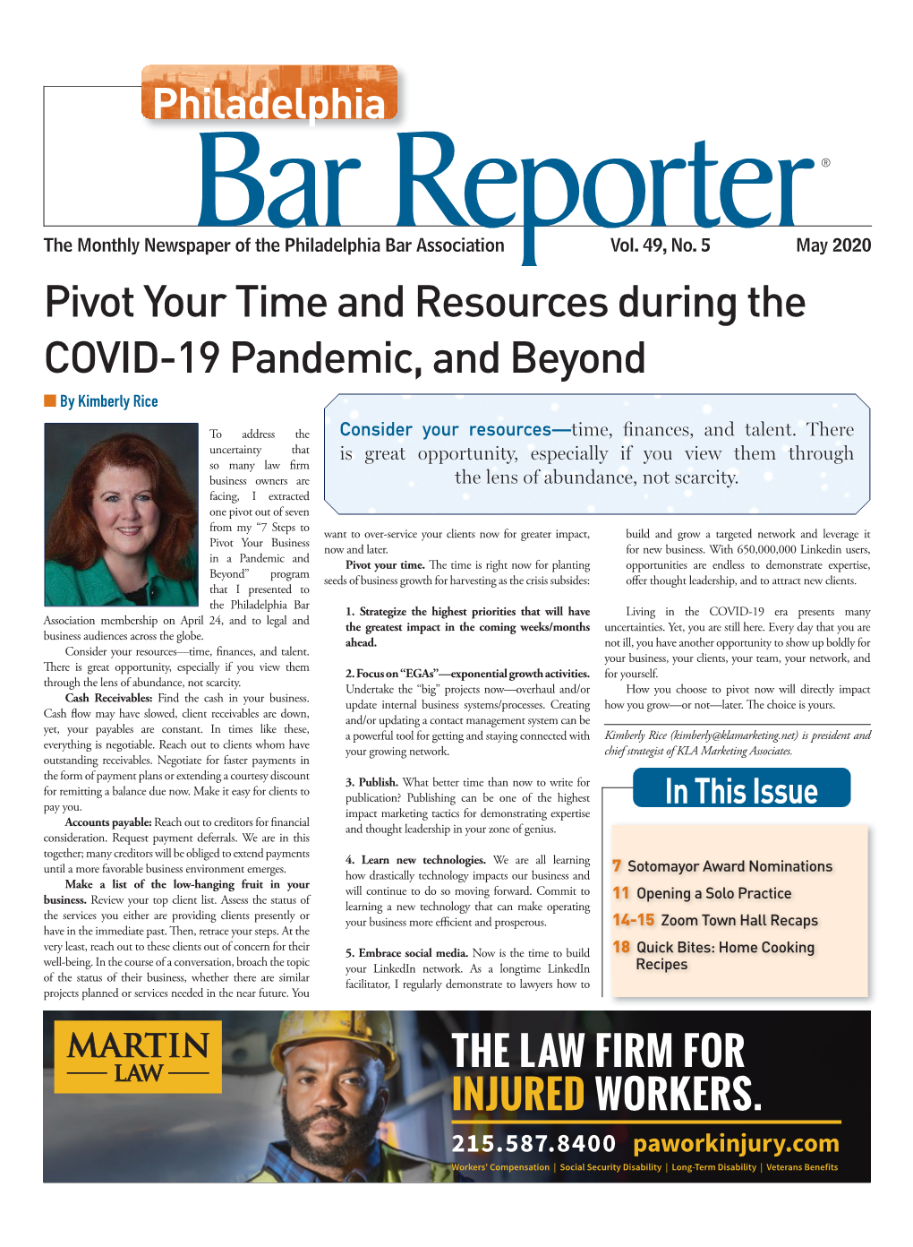 May 2020 Pivot Your Time and Resources During the COVID-19 Pandemic, and Beyond Q by Kimberly Rice