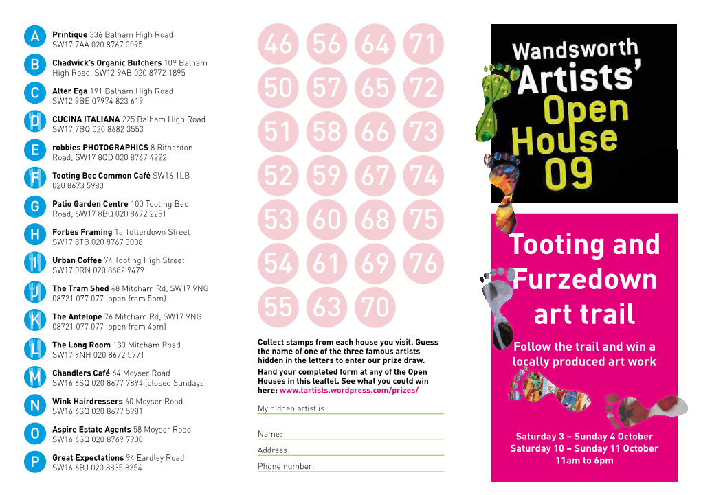 Tooting and Furzedown Art Trail