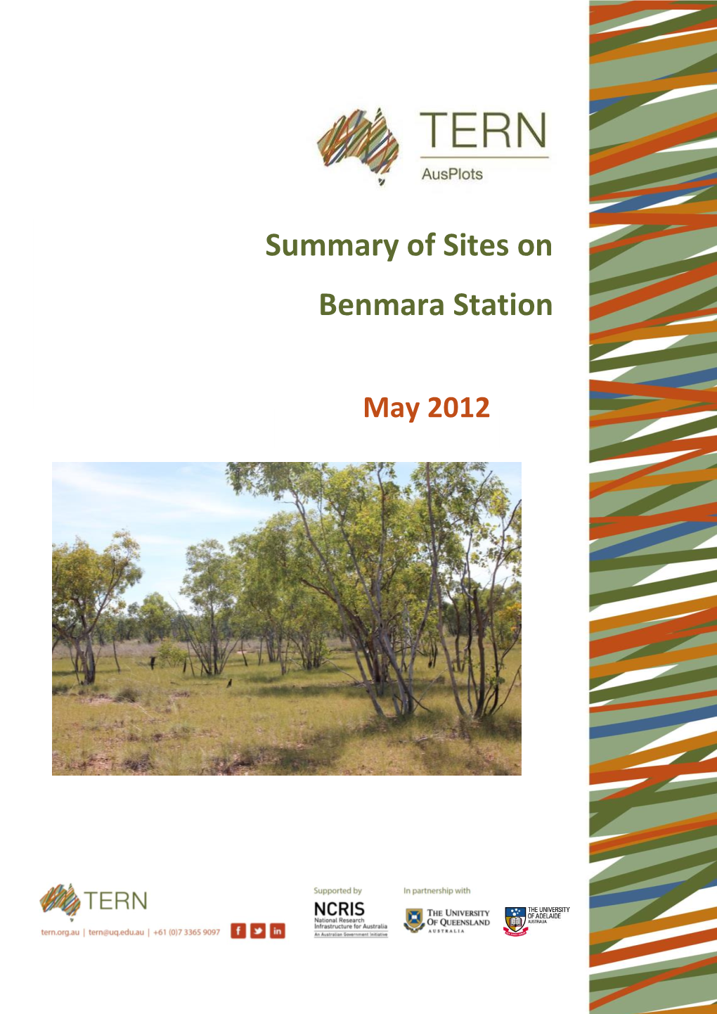 Summary of Sites on Benmara Station