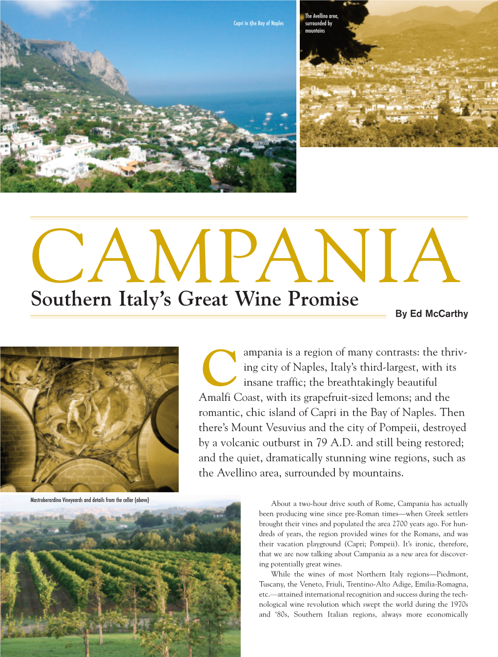 Southern Italy's Great Wine Promise