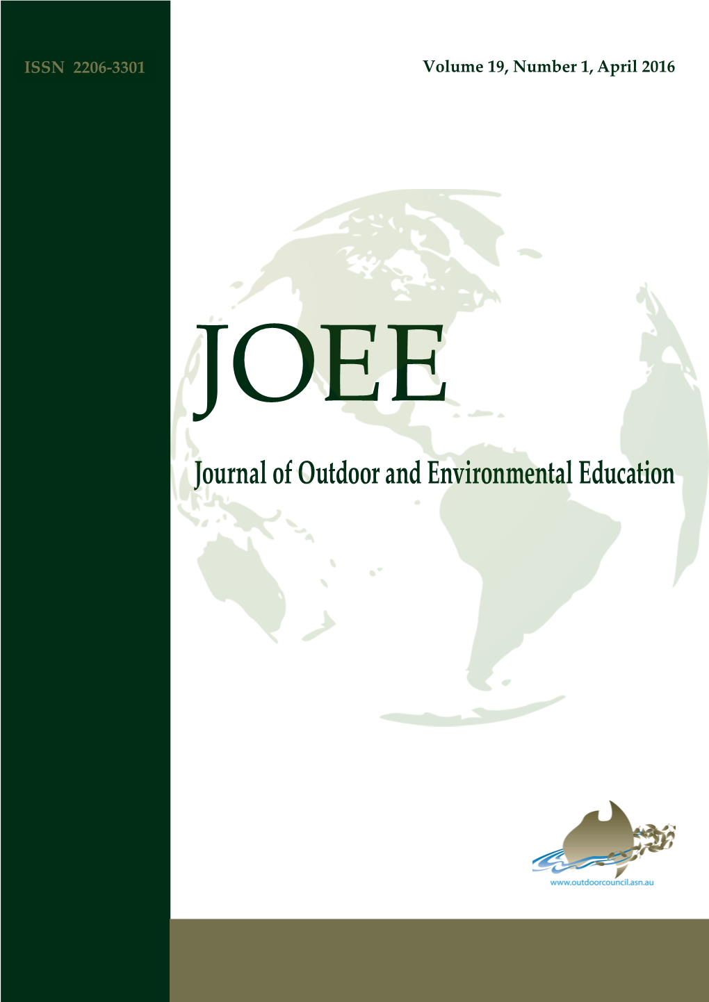 Journal of Outdoor and Environmental Education REFEREED ARTICLE Journal of Outdoor and Environmental Education, 19(1), 10–21, 2016