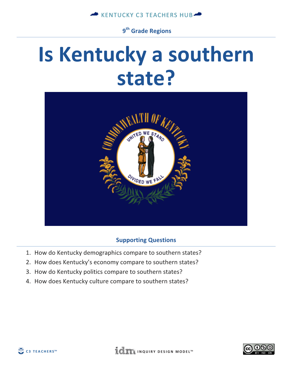 Is Kentucky a Southern State?